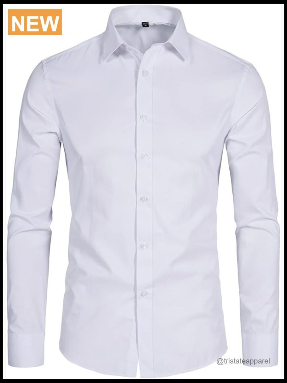 Men's Slim Fit Long Sleeve Button Down Casual Dress Shirt
